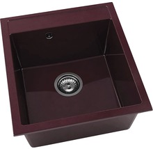Chiuvetă bucătărie marmură compozită cu o cuvă FAT Avangard 224 51x46 cm, fără picurător, Velvet