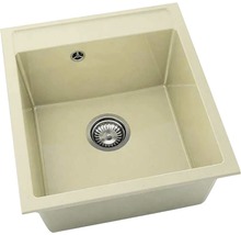 Chiuvetă bucătărie granixit cu o cuvă FAT Avangard 224 51x46 cm, fără picurător, Magnifico