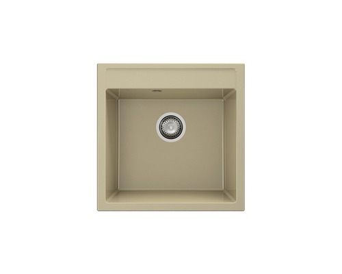 Chiuvetă din material compozit cu armătură de scurgere