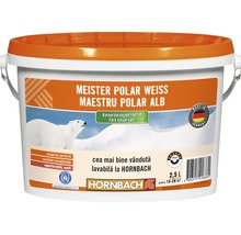 Vopsea lavabilă Meister Polar Weiss fără conservanți 2,5 l-thumb-0