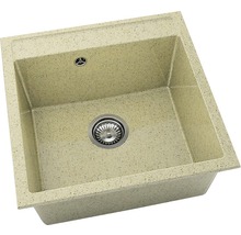 Chiuvetă bucătărie granixit cu o cuvă FAT Avangard 225 51x51 cm, fără picurător, Madara