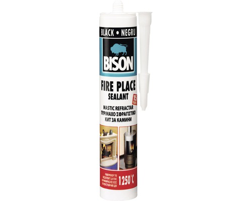 Mastic refractar rezistent la temperaturi ridicate Bison 530 g Bison etanșant refractar cartuș