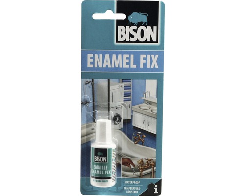 Soluție reparare email Bison Enamel Fix 20 ml Set de reparații email Bison pentru băi și bucătării
