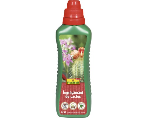 FloraSelf Select Îngrășământ pentru cactus, 500 ml