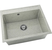 Chiuvetă de bucătărie din granit cu set de scurgere