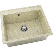 Chiuvetă bucătărie granixit cu o cuvă FAT Avangard 227 60x51 cm, fără picurător, Aspen