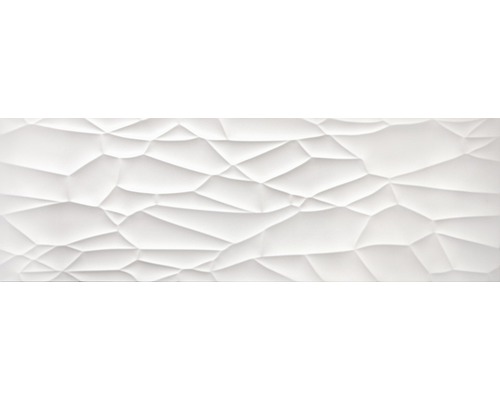 Decor faianță Mojave White Mate albă 30x90 cm