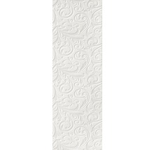 Faianță decorativă de perete albă cu model floral