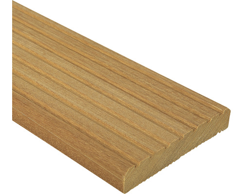 Profil terasă Konsta lemn Bangkirai 25x145x3600 mm Deck de terasă din lemn cu suprafață canelată