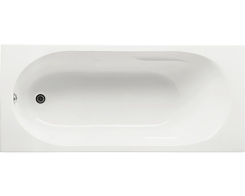 Cadă de baie dreptunghiulară Roca Tazia 160x70x41 cm acril alb A248396000 Vedere de sus a unei căzi de baie