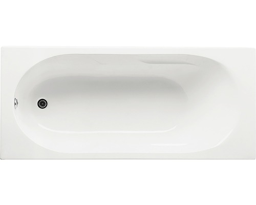 Cadă de baie dreptunghiulară Roca Tazia 170x70x41 cm acril alb A248405000 Vedere de sus a unei căzi de baie