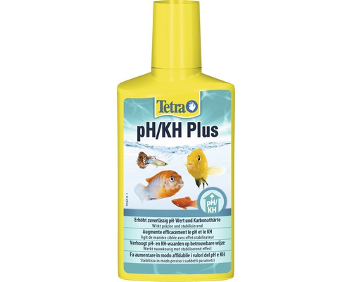 Soluție pentru acvariu Tetra Aqua PH/KH Plus 250 ml Tetra pH/KH Plus pentru creșterea valorii pH-ului și a durității carbonatului