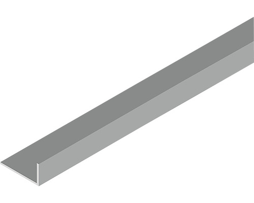 Cornier aluminiu cu laturi inegale 20x10x1,2 mm 2 m LIA2010.81 Profil U din metal