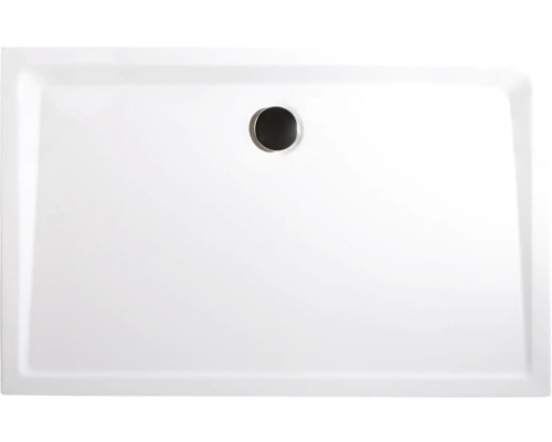 Cădiță duș dreptunghiulară Schulte, 80x180 cm, acril alb, incl. picioare și sifon scurgere