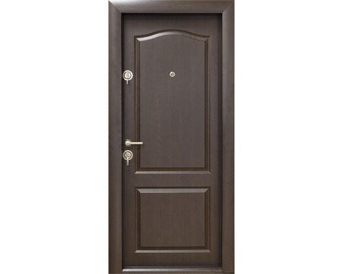 Ușă de intrare metalică pentru interior Modern 321 MDF PVC wenge cu pervaz 88x201 cm dreapta