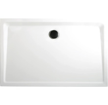 Cădiță duș dreptunghiulară Schulte, 80x120 cm, compozit alb, incl. picioare și sifon scurgere-thumb-0