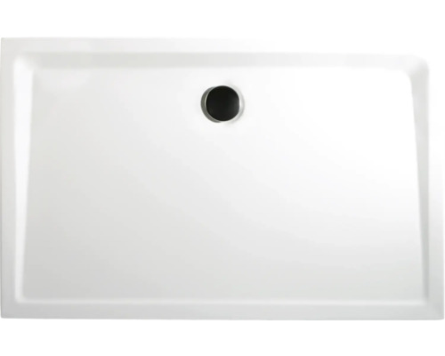 Cădiță duș dreptunghiulară Schulte, 80x120 cm, compozit alb, incl. picioare și sifon scurgere-0
