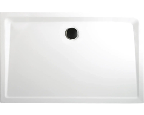 Cădiță duș dreptunghiulară Schulte, 90x140 cm, compozit alb, incl. picioare și sifon scurgere