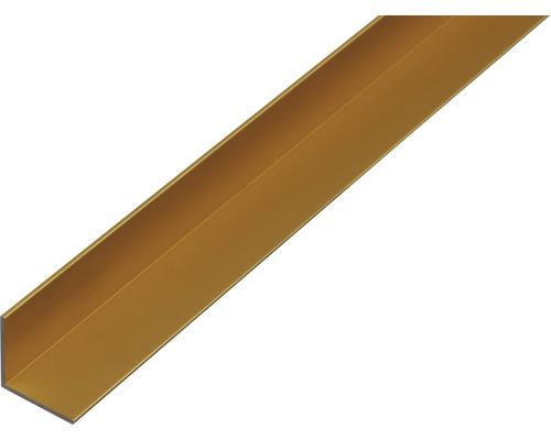 Cornier aluminiu Alberts 10x10x2 mm, lungime 1m, culoare aurie Profil unghiular din metal