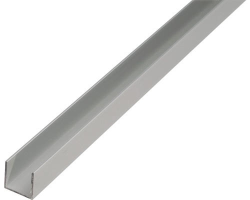 Profil aluminiu tip U Kaiserthal 20x20x20x1,5 mm, lungime 1m