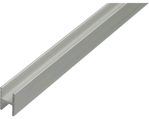 Profil aluminiu tip H Alberts 9,1x12x1,3 mm, lungime 1m, eloxat