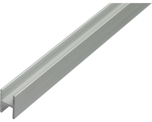 Profil aluminiu tip H Alberts 9,1x12x1,3 mm, lungime 2m, eloxat