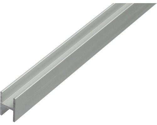 Profil aluminiu tip H Alberts 9,1x12x1,3 mm, lungime 2m, eloxat Profil din aluminiu