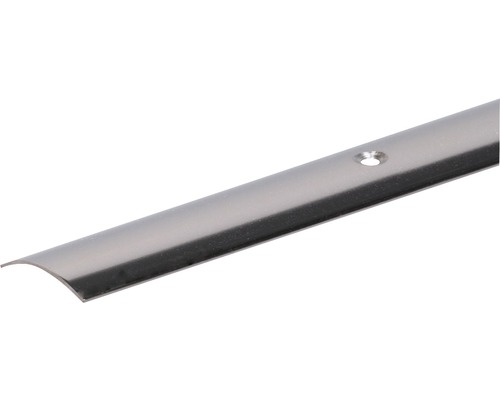 Profil de trecere oțel inoxidabil Alberts 900x30x1 mm Șină de podea metalică cu gaură de foraj