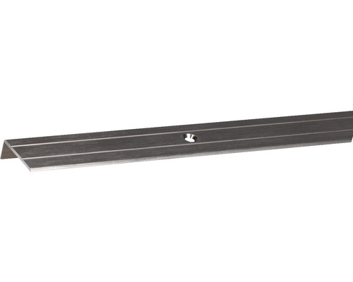 Protecție treaptă aluminiu Alberts 2000x24,5x20 mm, bronz, eloxat Profil unghiular din aluminiu cu gaură