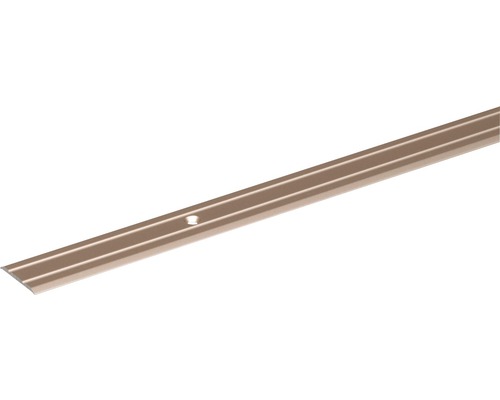 Profil de trecere aluminiu Alberts 2000x38x2,5 mm, bronz, eloxat Șină profilată cu orificiu