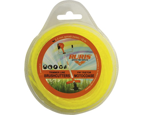 Fir trimmer Ruris 2.4mm {spirală} 15m | HORNBACH