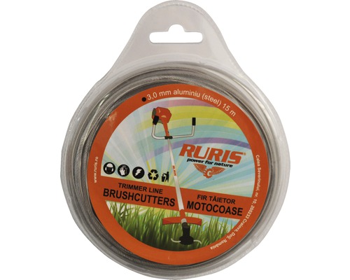 Fir trimmer Ruris 3.0mm {aluminiu} 15m | HORNBACH