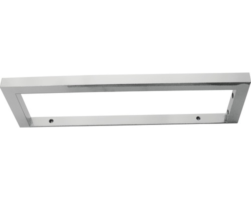 Consolă suport blat lavoar baie inox 48x15 cm FACKELMANN Hype cu portprosop Picior de masă dreptunghiular din metal cu găuri de fixare