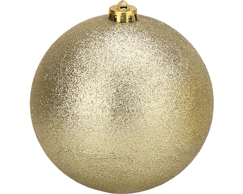 Glob Crăciun auriu cu sclipici, Ø 15 cm