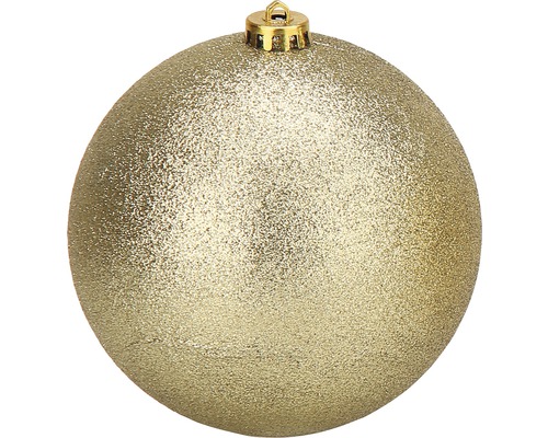 Glob Crăciun auriu cu sclipici, Ø 15 cm Glob Crăciun auriu cu sclipici, Ø 15 cm