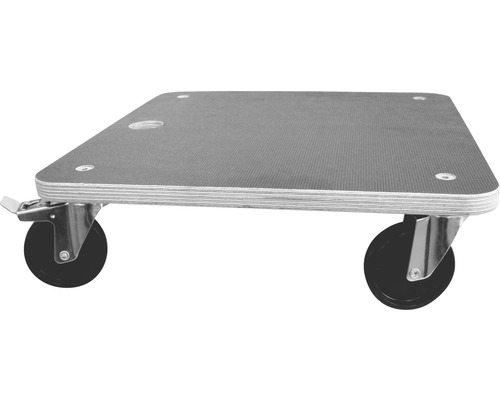 Platformă pentru transport Tarrox Maxi Stop max. 200kg 380x380x110 mm, roți pivotante din plastic, cu frână și blocarea direcției