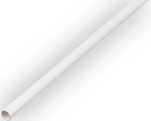 Țeavă plastic rotundă Alberts Ø10x1 mm, lungime 1m, alb