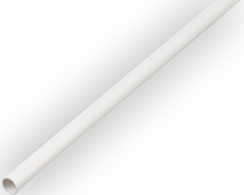 Țeavă plastic rotundă Alberts Ø12x1 mm, lungime 1m, alb Ţeavă din plastic