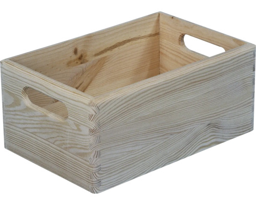 Cutie lemn cu mânere 300x200x140 mm Cutie lemn cu mânere 300x200x140 mm