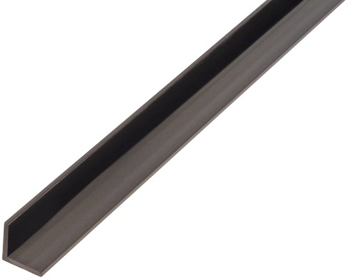 Cornier plastic Alberts 30x30x2 mm, lungime 1m, negru Profil unghiular din metal
