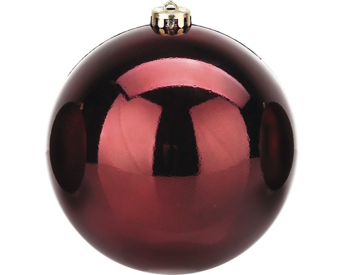 Glob Crăciun roșu lucios, Ø 25 cm