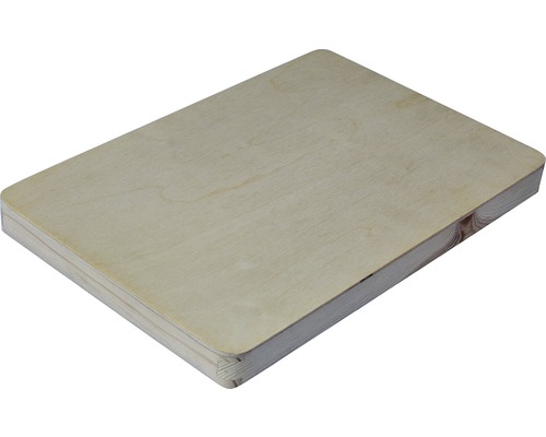 Capac pentru cutie lemn 300x200x33 mm Placă de lemn cu colțuri rotunjite