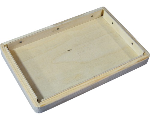 Tavă din lemn cu șuruburi