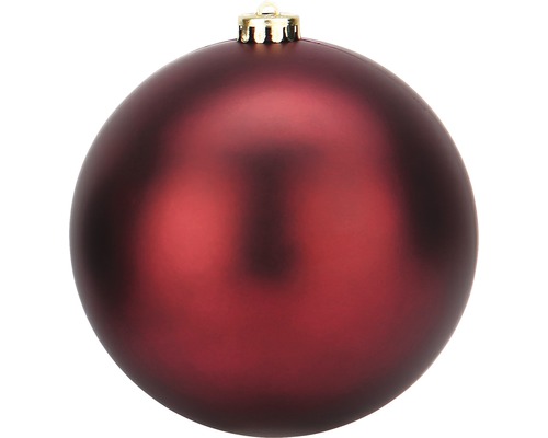 Glob Crăciun roșu mat, Ø 20 cm