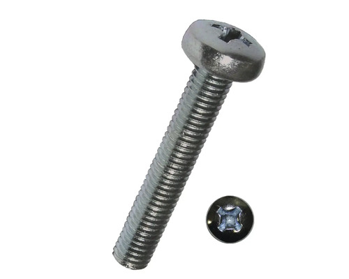 Șuruburi metrice cu cap bombat cruce Dresselhaus 3x16 mm DIN7985 oțel zincat, 100 bucăți-0