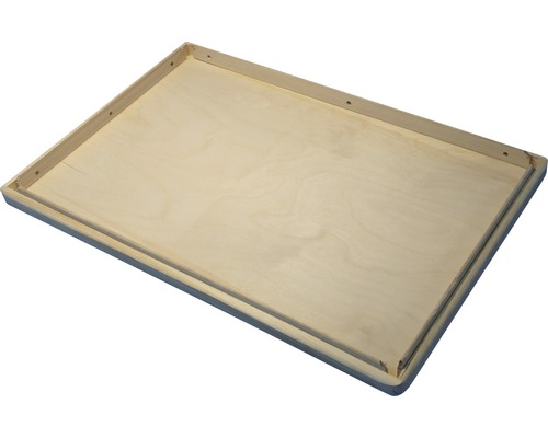 Tavă din lemn cu margine plată