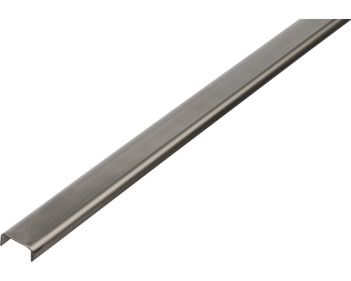Profil oțel inoxidabil tip U Alberts 10x16x10x1,5 mm, lungime 1m Profil din oțel inoxidabil