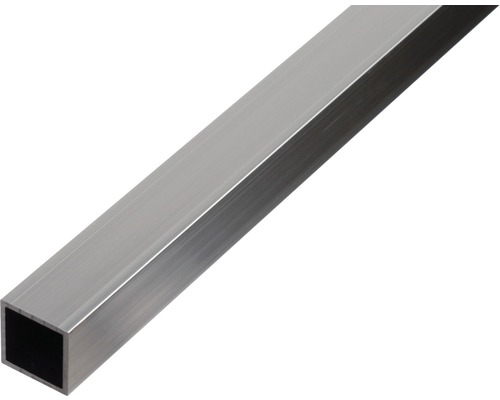 Țeavă metalică pătrată Alberts 20x20x1,5 mm, lungime 1m, oțel inoxidabil