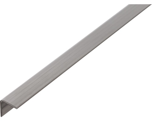 Cornier oțel inoxidabil Alberts 20x20x1,5 mm, lungime 1m Profil unghiular din oțel inoxidabil