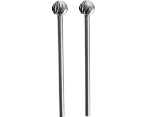 Set freze sferice Proxxon Micromot din aliaj de oțel-wolfram-vanadiu, 2 piese Două freze sferice din metal